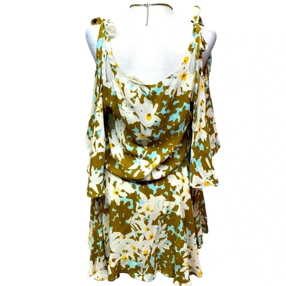 Free People One Lucina Floral Dress Green